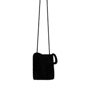 La Regale Black Beaded Single Handle Bag Purse Crossbody Formal Special Occasion